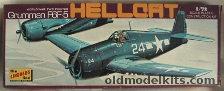Lindberg 1/72 Grumman F6F-5 Hellcat - (F6F5) 'Small Box', 593 plastic model kit